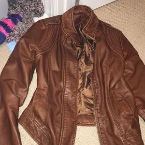 Aeropostale leather jacket
